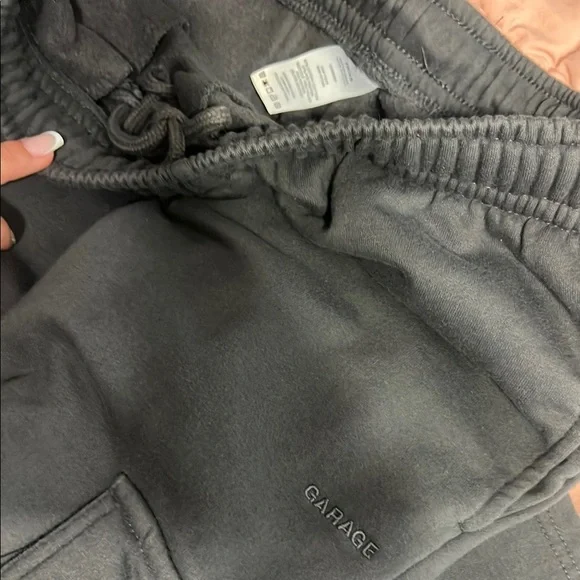 Garage Gray Cargo Pants with Elastic Waistband - Picture 2 of 2